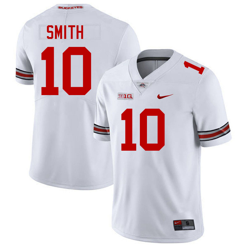 Troy Smith Ohio State Buckeyes Jersey College Football Uniforms-White